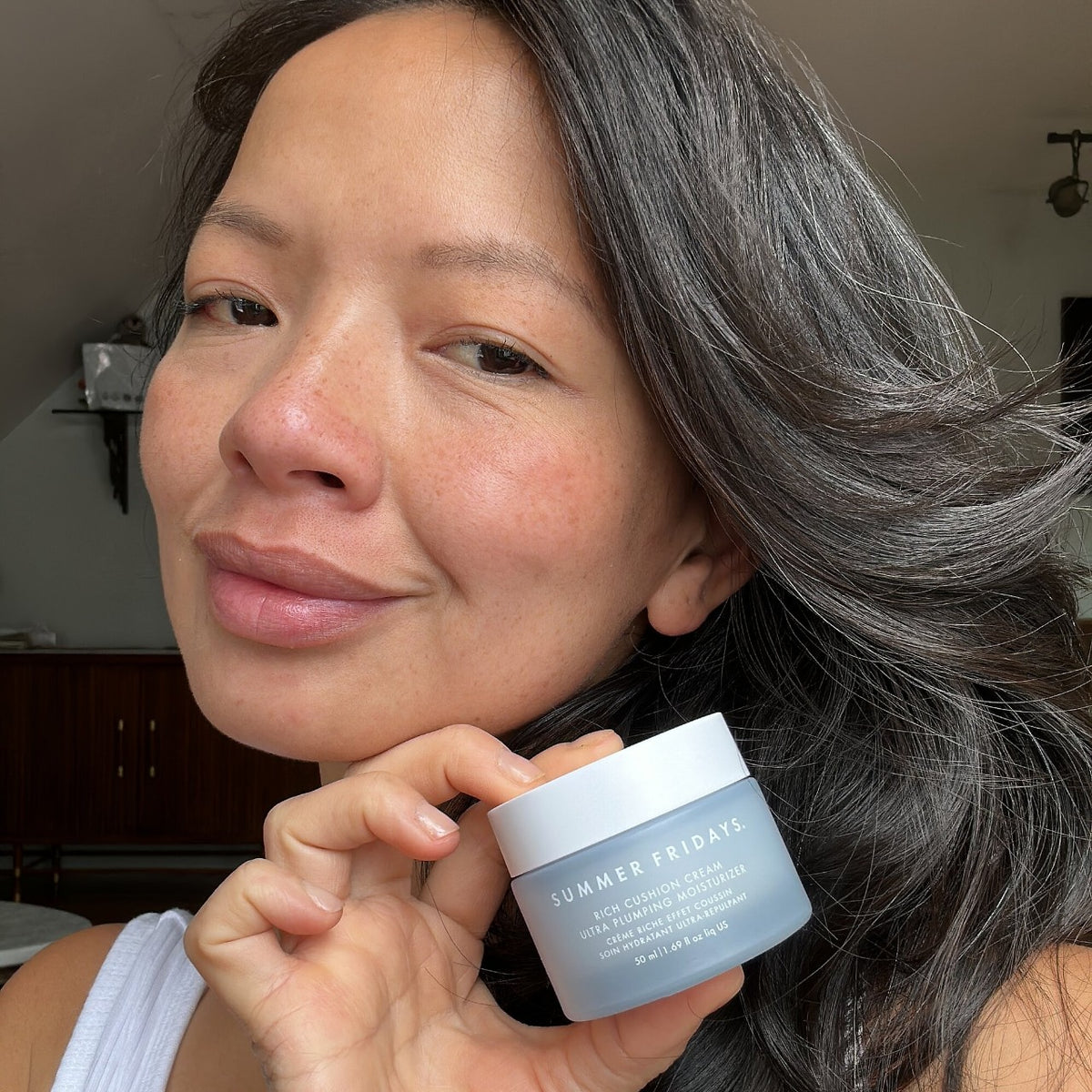 Summer Fridays Rich Cushion Cream Ultra Plumping Moisturizer with Hyaluronic Acid + Squalane - 50 ml