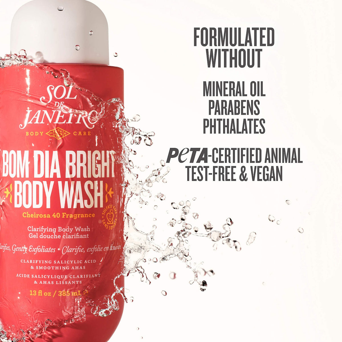 Sol de Janeiro Bom Dia Bright™ Clarifying AHA BHA Body Wash - 385 ml