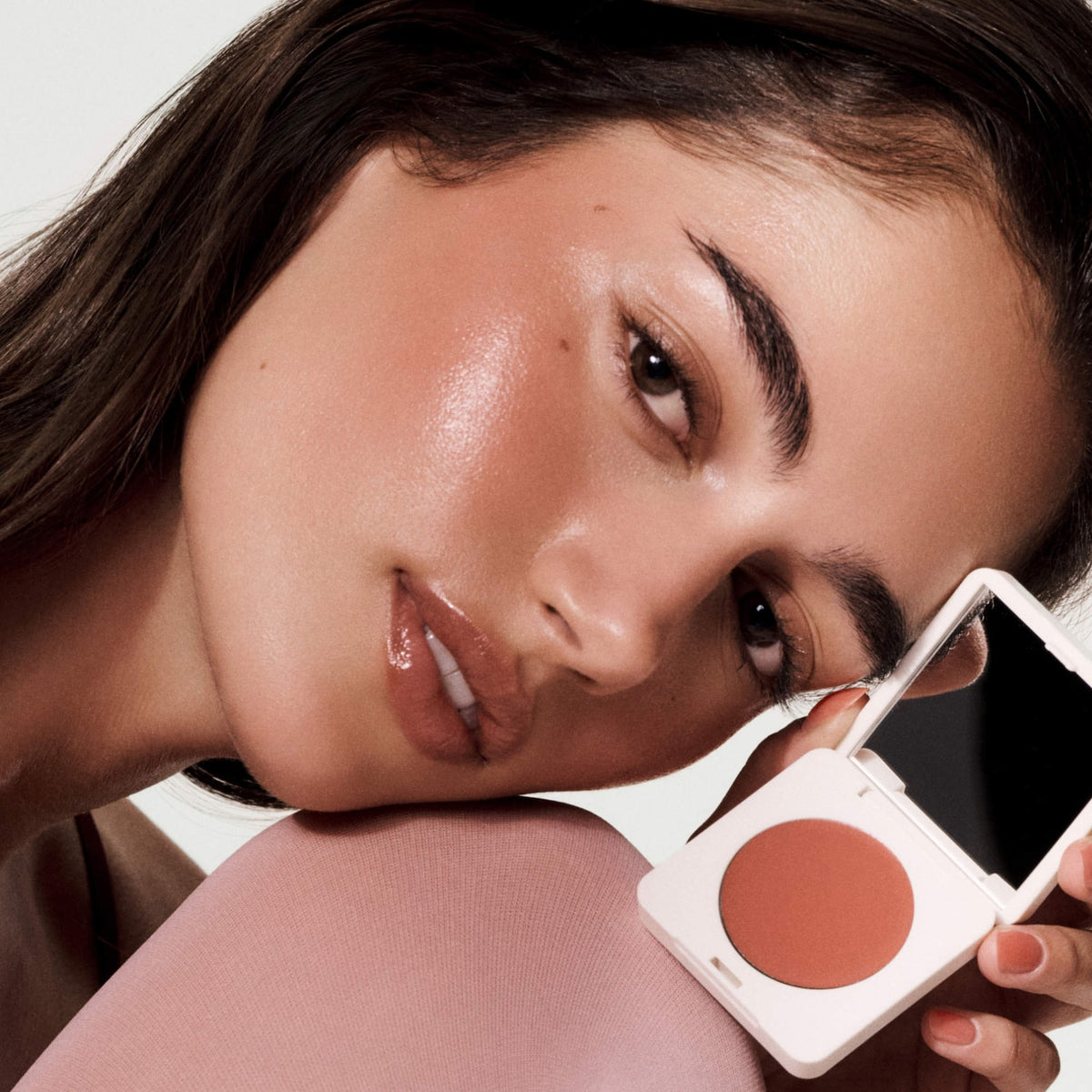Summer Fridays Blush Butter Balm Hydrating Cream Blush with Peptides - Toasted Terracotta - warm rose