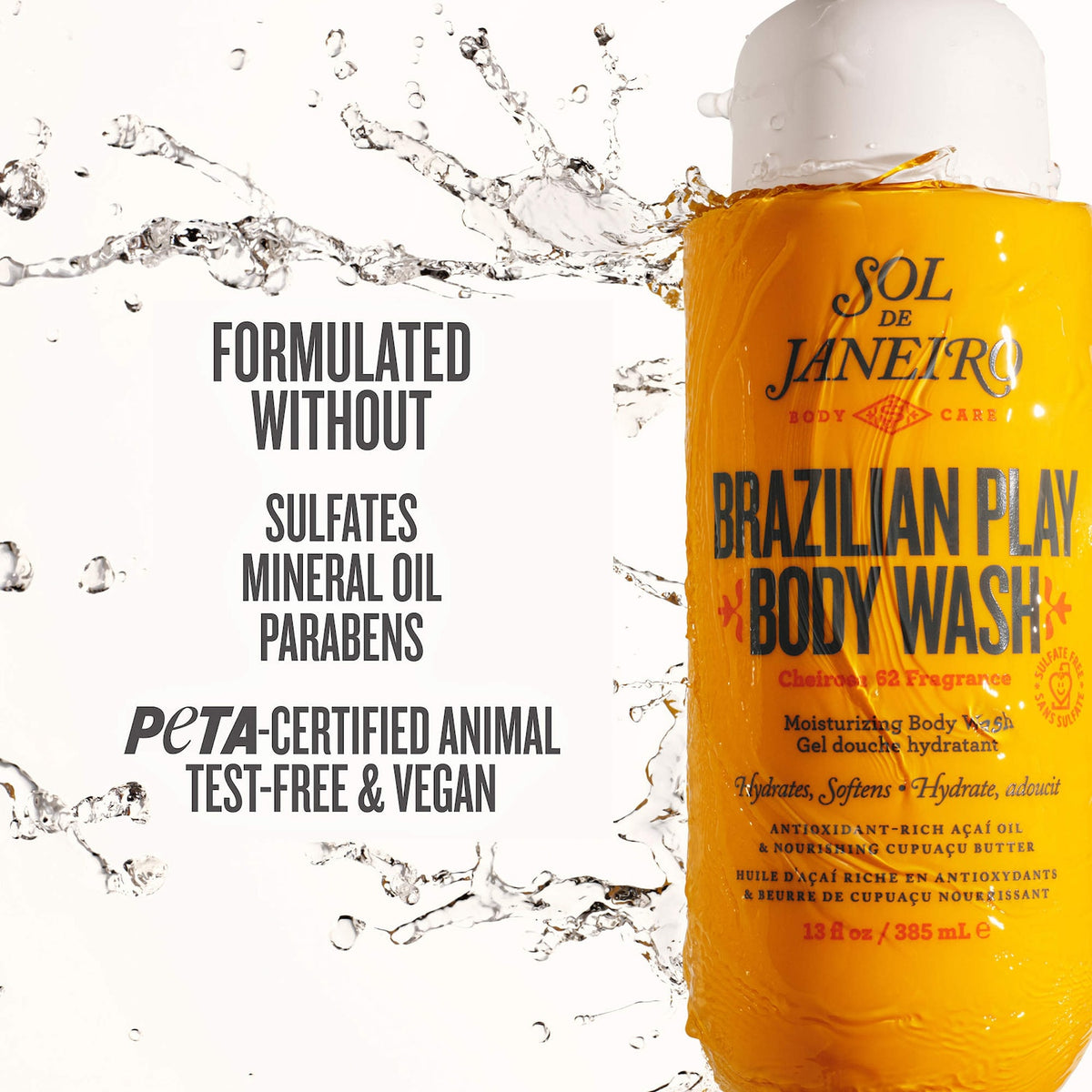 Sol de Janeiro Brazilian Play Moisturizing Shower Cream-Gel - 385 ml