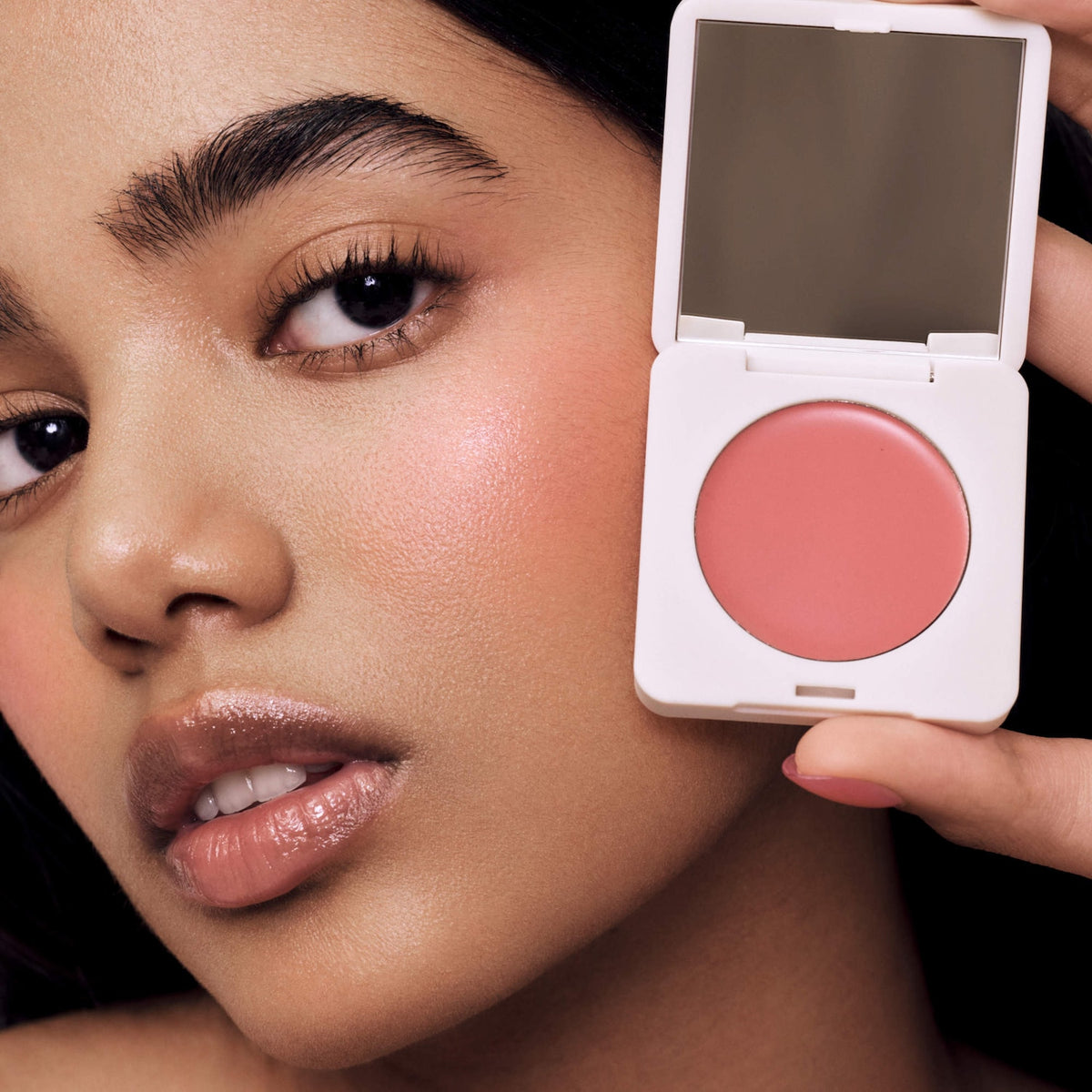 Summer Fridays Blush Butter Balm Hydrating Cream Blush with Peptides - Soft Strawberry - neutral pink