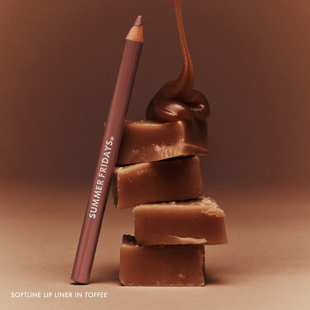 Summer Fridays SoftLine Lip Liner Creamy Sculpting Lip Pencil - Toffee - soft neutral brown