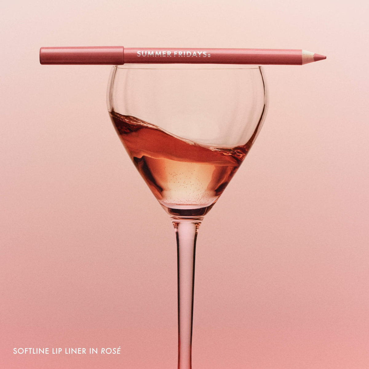 Summer Fridays SoftLine Lip Liner Creamy Sculpting Lip Pencil - Rosé - warm rosy pink
