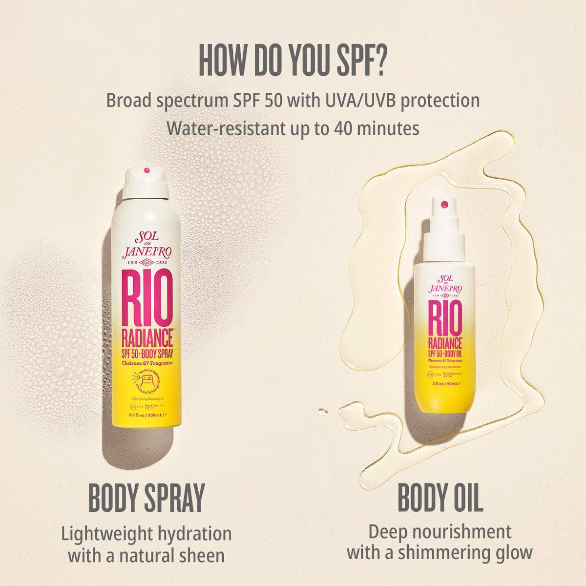 Sol de Janeiro Rio Radiance™ SPF 50 Shimmering Body Oil Sunscreen - 90 ml
