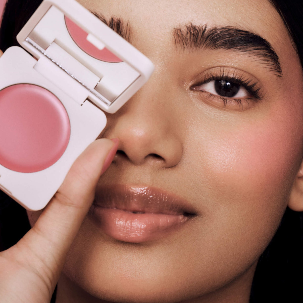 Summer Fridays Blush Butter Balm Hydrating Cream Blush with Peptides - Sweet Rosé - cool baby pink
