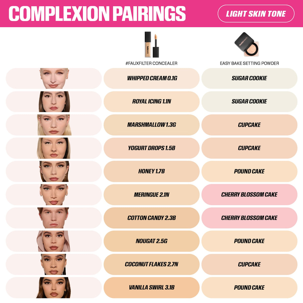 Huda Beauty #FauxFilter Matte Buildable Coverage Waterproof Concealer