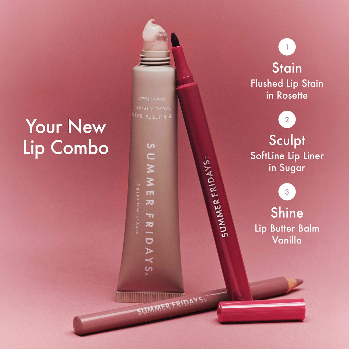 Summer Fridays Flushed Lip Stain 12HR Long-Lasting Lip Tint